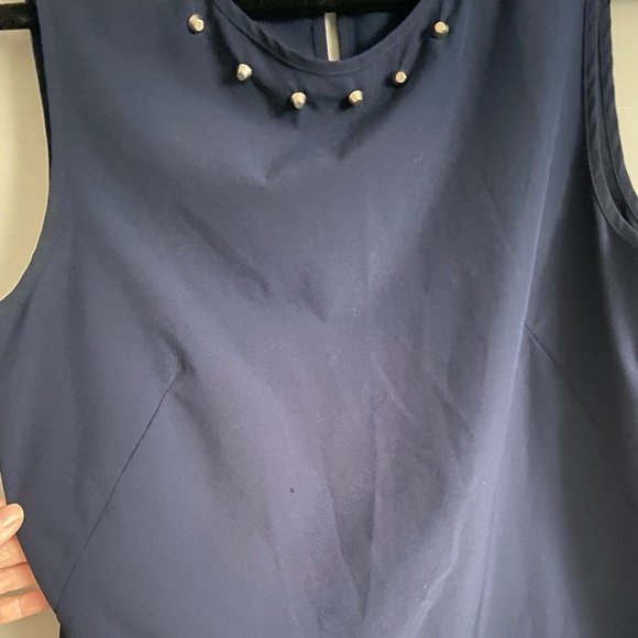 Forever 21 navy stud neck detail tank - Picture 3 of 8